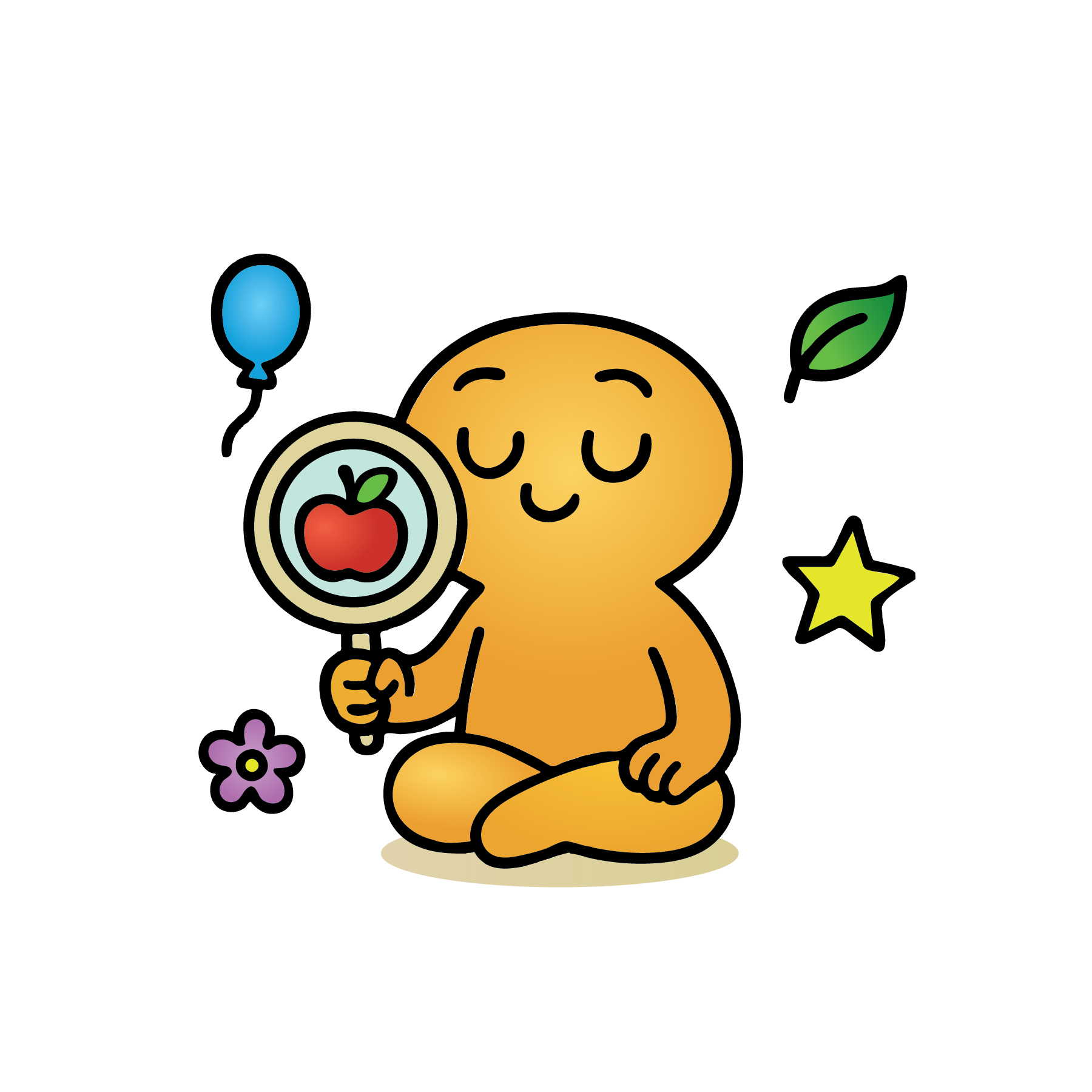 Colour Hunt character illustration