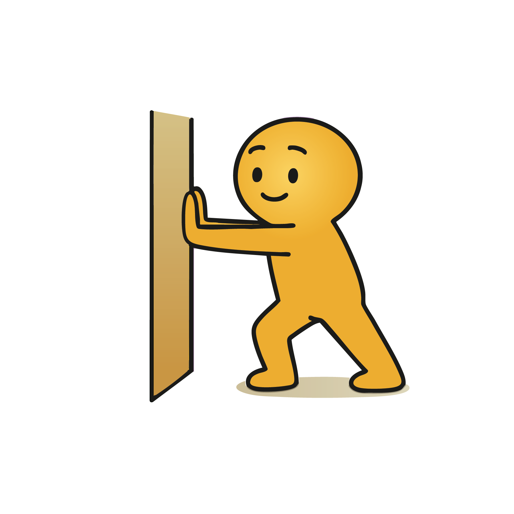 Wall Push Reset character illustration