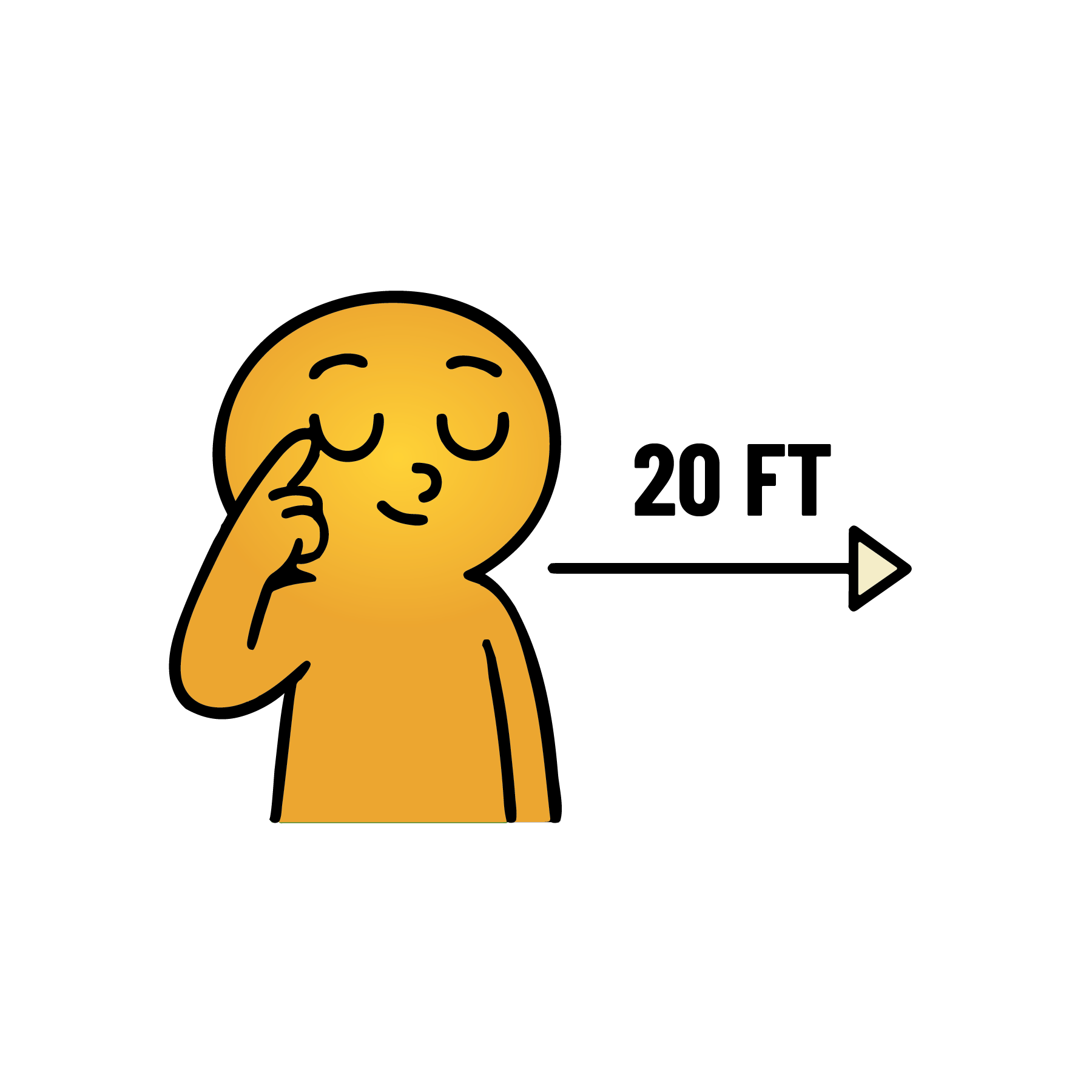 20-20-20 Eye Break character illustration