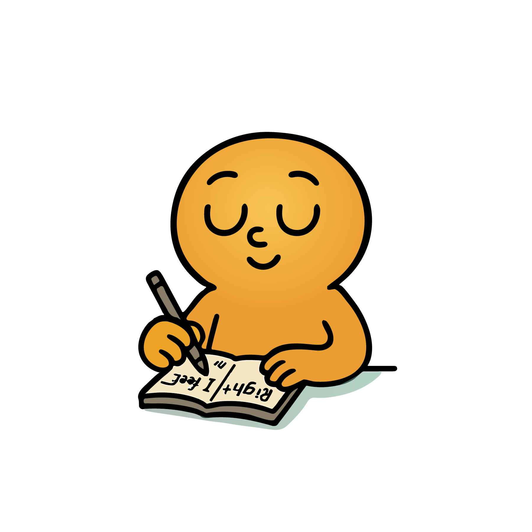 Five-Word Check-In character illustration