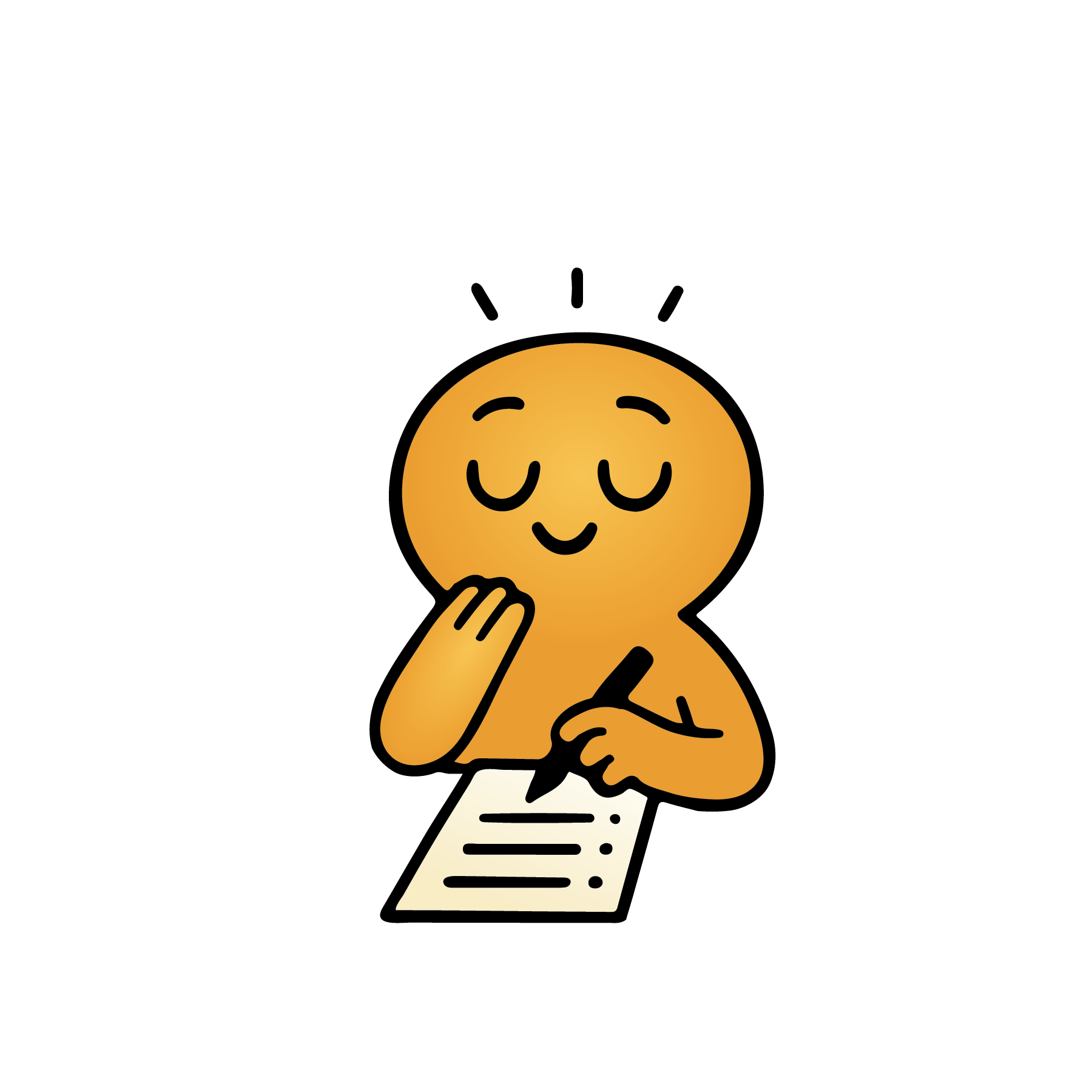 Three Good Things character illustration