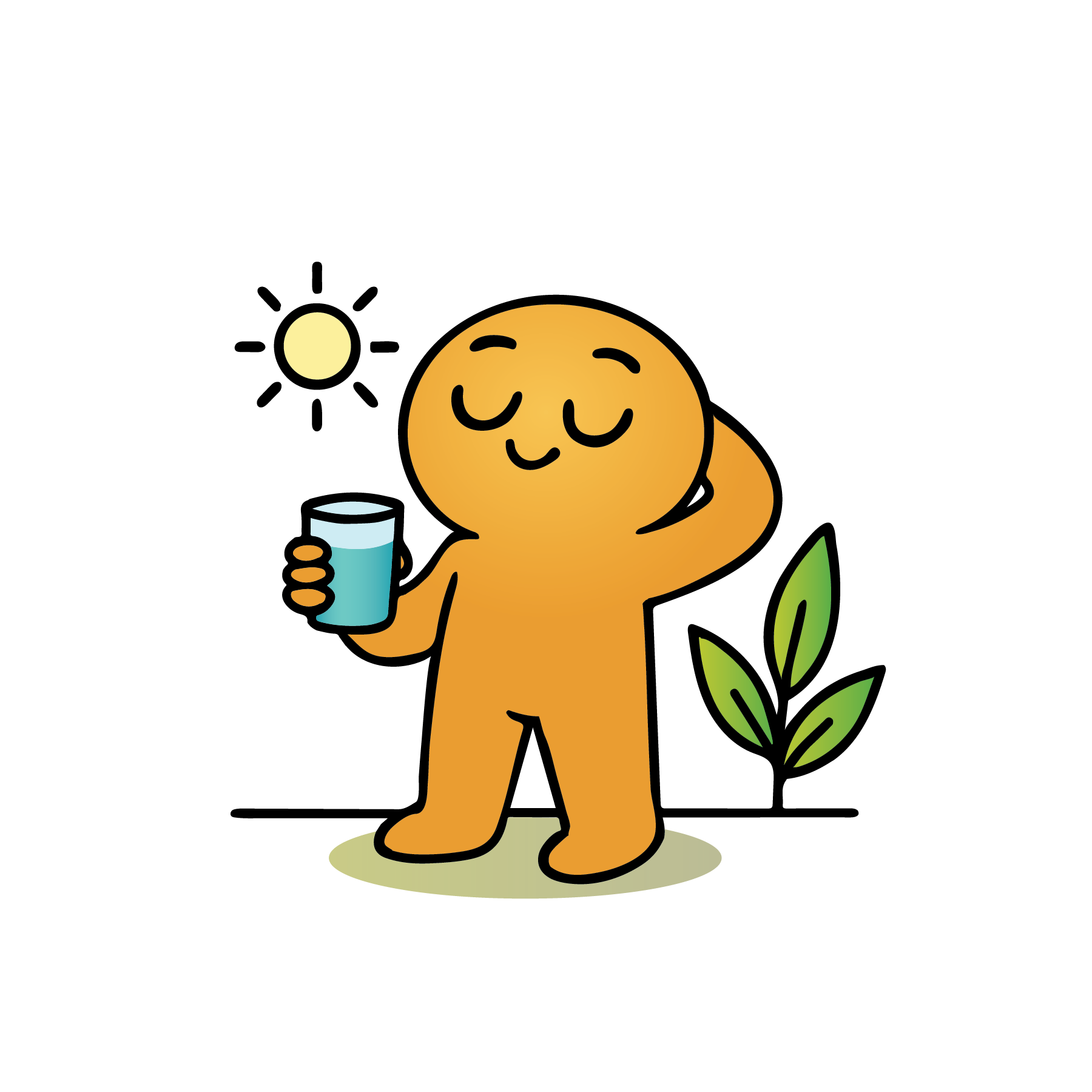 Fresh Air Minute character illustration