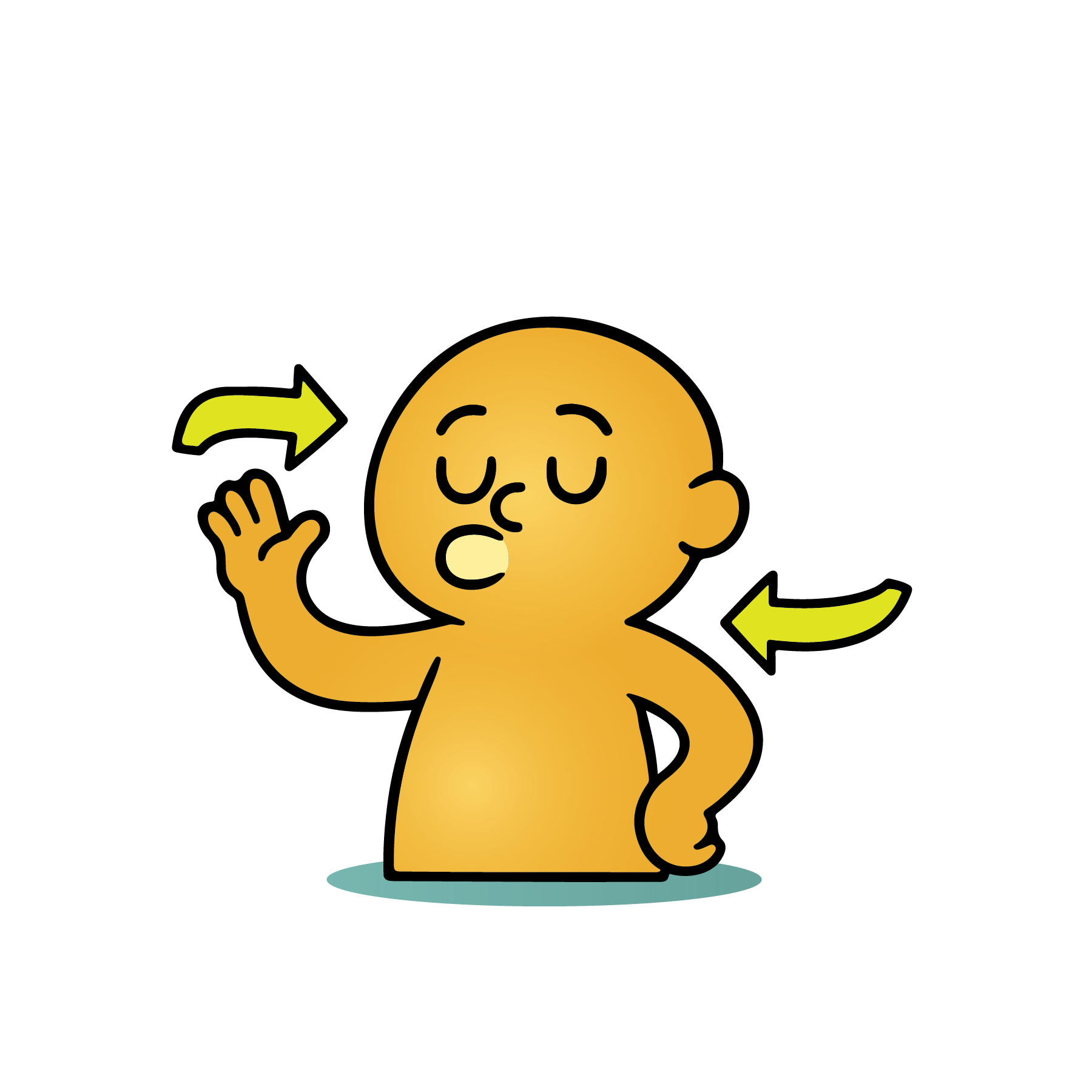 Longer Exhale Rule character illustration