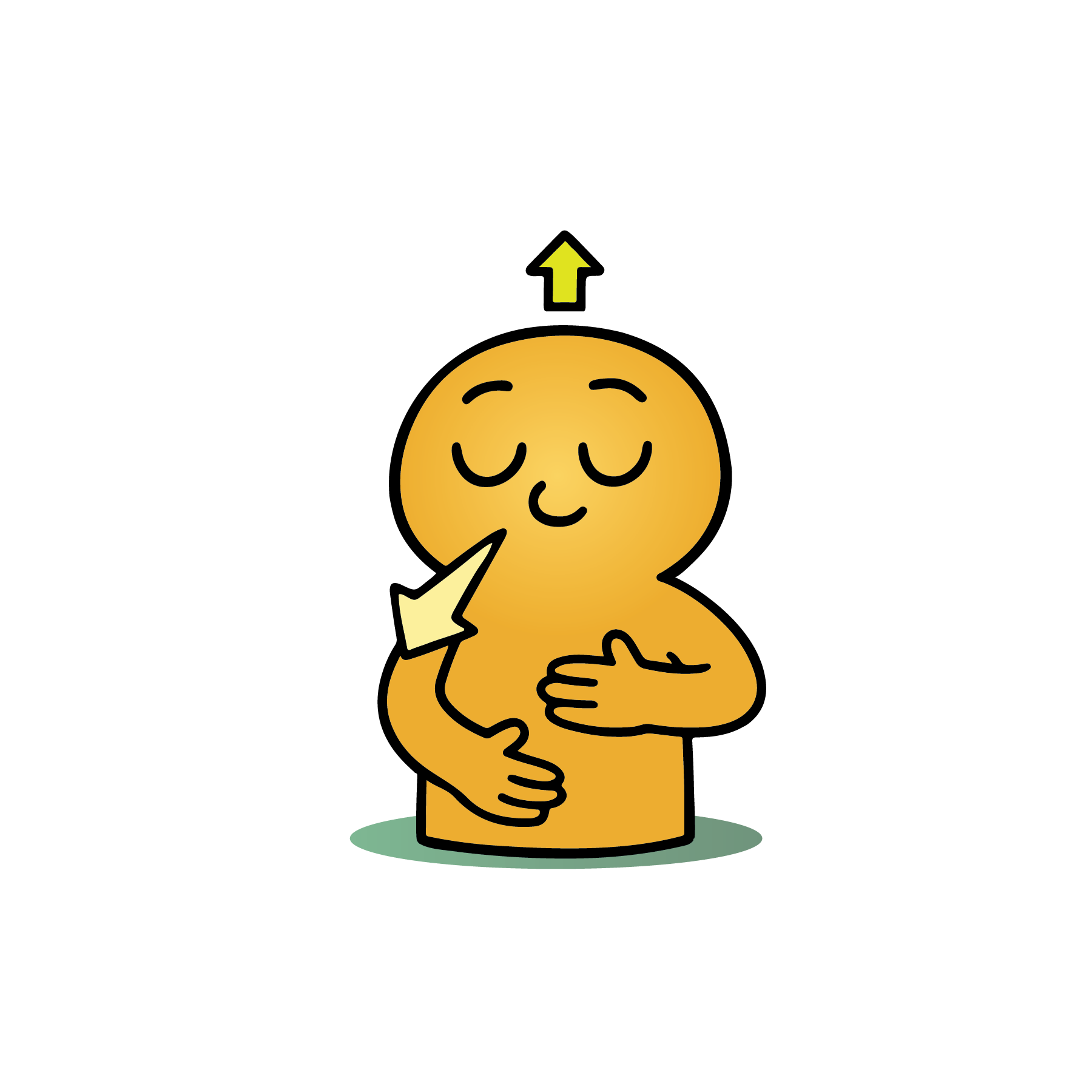 Belly Breathing character illustration